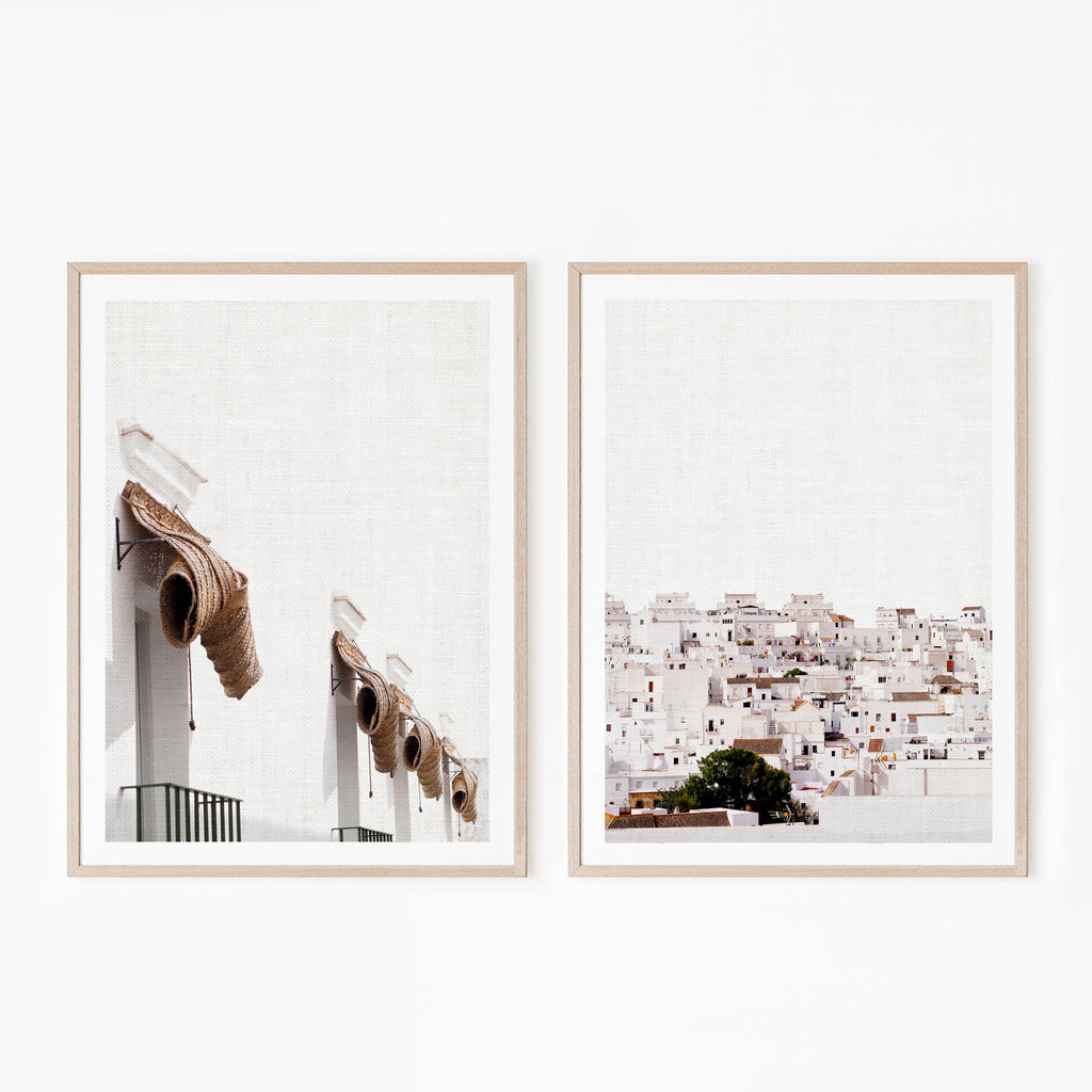 Set of 2 Digital Prints - White Town