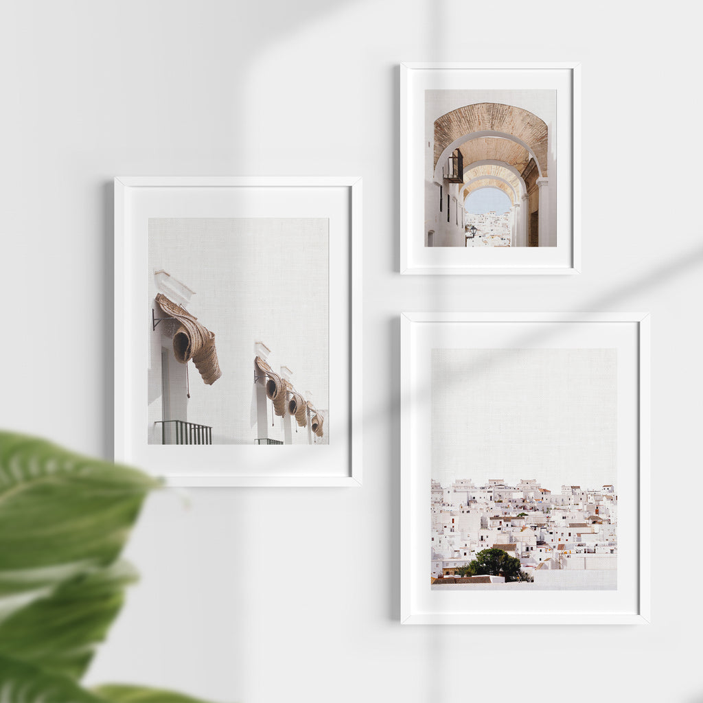 Set of 3 Digital Prints - White Town