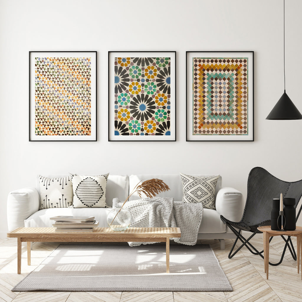 Set of 3 Digital Prints - Mosaics