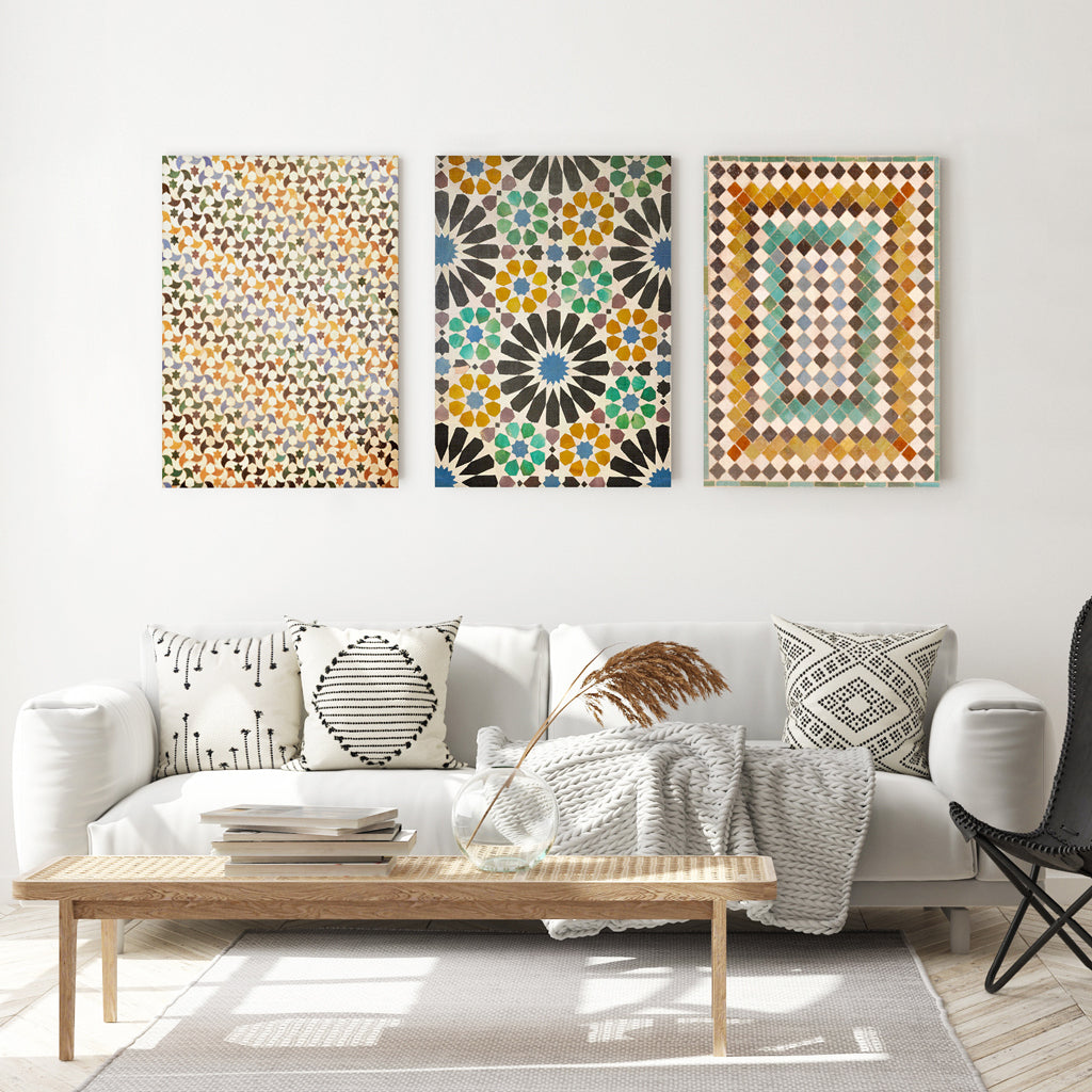 Set of 3 Canvas - Mosaics